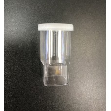 Clear Plastic Cylindrical Pot - Small x 10